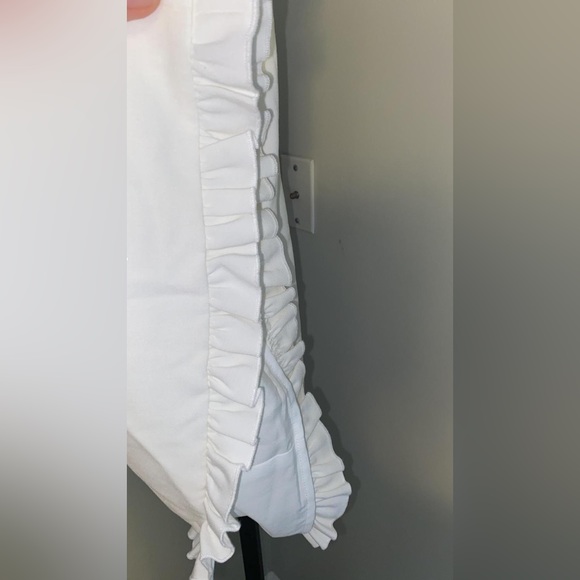 French Connection Womens Whisper Ruffled Hem Adjustable Strap Mini Dress - Picture 2 of 7